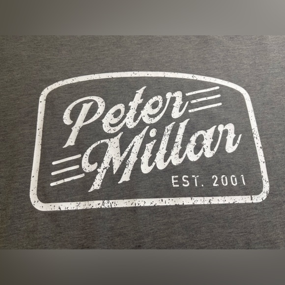 NWT Peter Millar Crown Men's Long Sleeve T-Shirt Pima Cotton Size L Iron - Picture 3 of 8